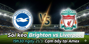 Soi kèo Brighton vs Liverpool, 19h30 ngày 21/3: Cạm bẫy tại Amex